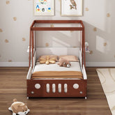 Bellemave® Twin Size Fun Play Design Platform Bed in Car - Shaped - Bellemave